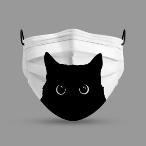 Black Cat Face Mask