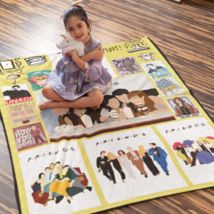 Friends Tv Show American Sitcom Television Series Fleece Blanket, Sherpa Blanket