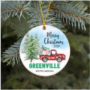 2020 Greenville South Carolina SC Christmas Decoration Ornament