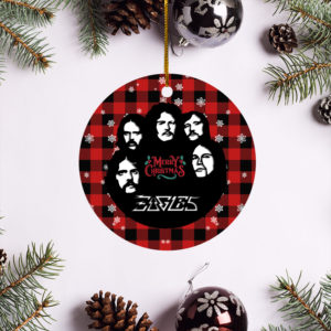 Eagles Band Merry Christmas Circle Ornament