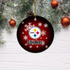 Philadelphia Eagles Merry Christmas Circle Ornament