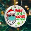 Baby Announcement Baby Bump?s First Christmas Decorative Ornament