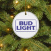 Bud Ice Merry Christmas Circle Ornament