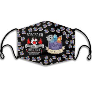 Sorcerer The Arcane Touched Game Face Mask