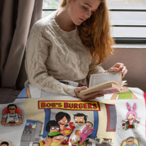 Bob’s Burgers Tv Series Characters Fleece Blanket, Sherpa Blanket