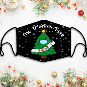 Oh Quarantree 2020 Santa Claus Wearing Face Mask