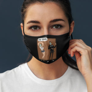 Ew Covid Ew David  Alexis Funny Creek Social Distance Face Mask