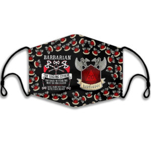 Barbarian The Raging Storm Game Face Mask