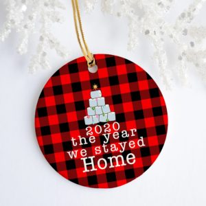 2020 the Year We Stayed Home Quarantine Christmas Ornament
