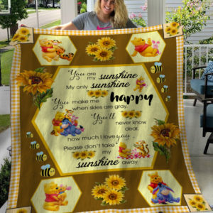 Winnie The Pooh My Sunshine Fleece Blanket, Sherpa Blanket