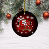 Pittsburgh Steelers Merry Christmas Circle Ornament