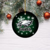 Philadelphia Eagles Merry Christmas Circle Ornament