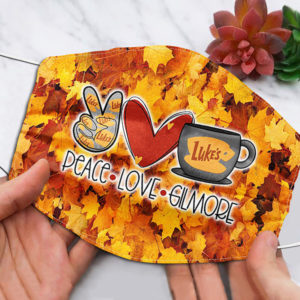 Peace Love Gilmore Girls Face Mask