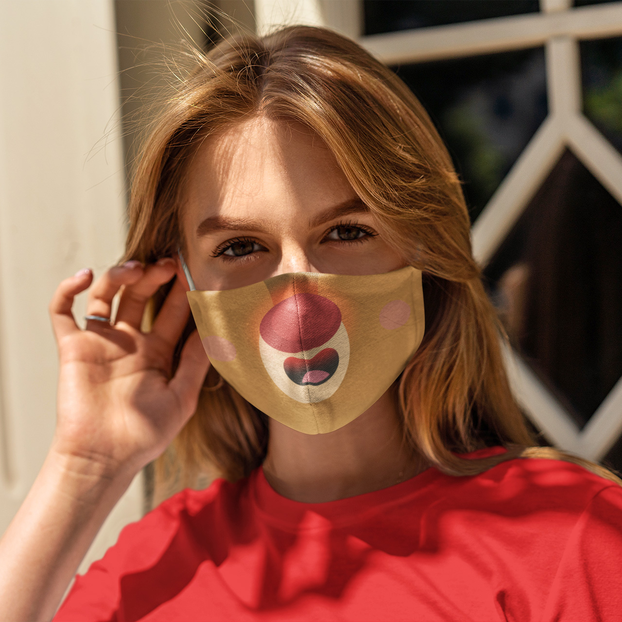 Rudolph the Red-Nosed Reindeer Face Mask Rudolph the Red-Nosed Reindeer Face Mask