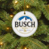Budweiser Merry Christmas Circle Ornament