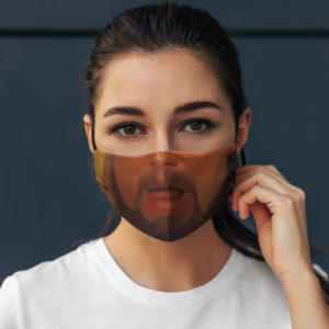 Funny Dicaprio Laughing Meme Face Mask