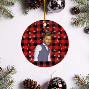 Tamer Hosny Merry Christmas Circle Ornament
