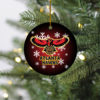 Boston Celtics Merry Christmas Circle Ornament