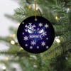 Chicago Bulls Merry Christmas Circle Ornament