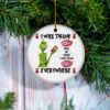 Grinch I Will Drink Dos Equis Here And There Everywhere Christmas Ornament