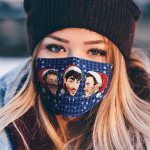 Jonas Brothers Merry Christmas Face Mask