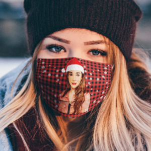 Kendall Vertes Merry Christmas Face Mask