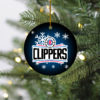 Los Angeles Lakers Merry Christmas Circle Ornament