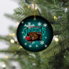 Miami Heat Merry Christmas Circle Ornament