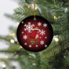 Milwaukee Bucks Merry Christmas Circle Ornament