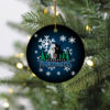 Milwaukee Bucks Merry Christmas Circle Ornament