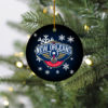 Minnesota Timberwolves Merry Christmas Circle Ornament