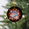 New York Knicks Merry Christmas Circle Ornament