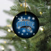 Oklahoma City Thunder Merry Christmas Circle Ornament