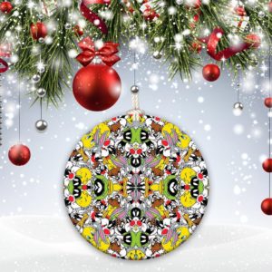 Happy Rabbit Christmas Decorative Ornament