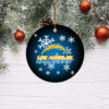 Los Angeles Rams Merry Christmas Circle Ornament