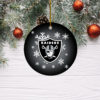 Kansas City Chiefs Merry Christmas Circle Ornament