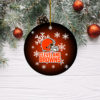 Dallas Cowboys Christmas Merry Christmas Circle Ornament