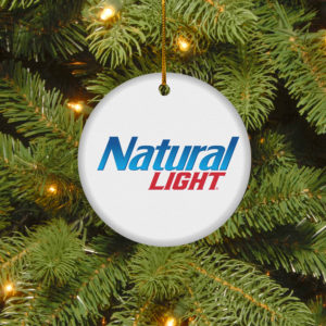 Natural Light Merry Christmas Circle Ornament