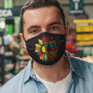 Biden Harris 2020 Peace Love Equality Hope Diversity Face Mask