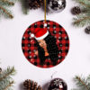 Eagles Band Merry Christmas Circle Ornament