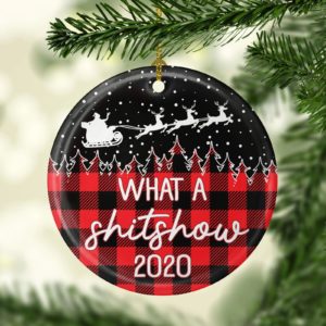 What A Shitshow 2020 Christmas Decorative Ornament