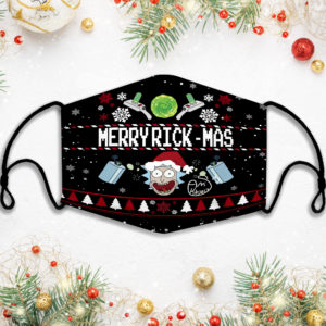 Rick And Morty Merry Rickmas Face Mask