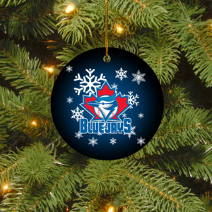 Toronto Blue Jays Merry Christmas Circle Ornament