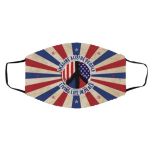 Imagine All The People Mask Face Mask