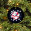 New York Mets Merry Christmas Circle Ornament
