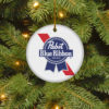Natural Light Merry Christmas Circle Ornament