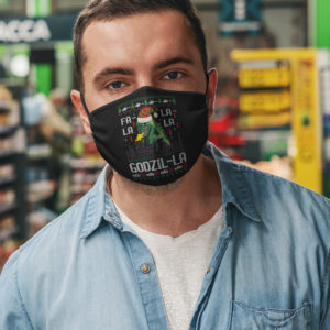 Fa La La La Godzilla Face Mask