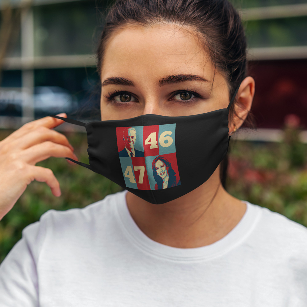 Biden Harris 2020 46th 47th President Face Mask