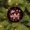 Atlanta Braves Merry Christmas Circle Ornament