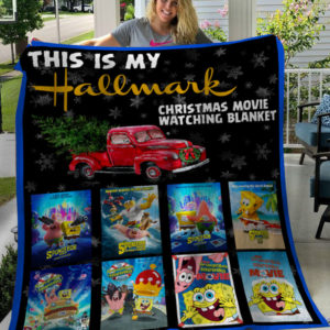 This Is My Hallmark Christmas Movies Watching Blanket Sponge Bob Square Pants Fleece Blanket, Sherpa Blanket